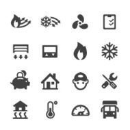 Heating and Cooling Icons - Acme Series