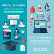 Flat style business medical research infographic concept