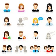 Set of people icons N7