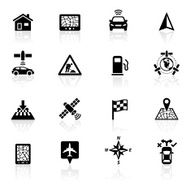 Black Symbols - GPS Navigation
