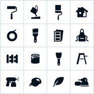 Black Painting Icons N2