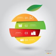 Modern infographic for shopping project