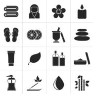 Black Spa objects icons