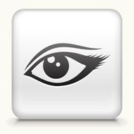 Square Button with Sexy Eye design vector icon