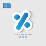 Percent sign vector
