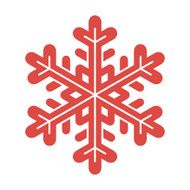 Red snowflake