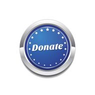Donate Blue Vector Icon Button