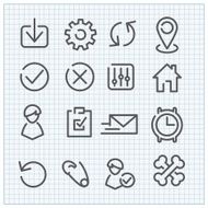 Line vector icon set N2