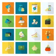 business and finance icon set N149