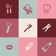 Dentist Icons Set
