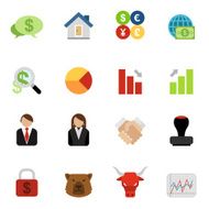 Flat Business & Investment icons