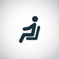 seating man icon