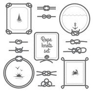 Rope Frames Black And White Set