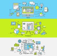 Thin Lines Icons Seo Analisis Pay Per Click
