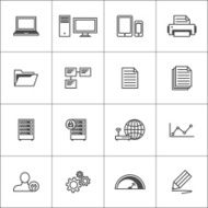 Business icons set N74