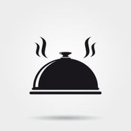 Restaurant cloche icon