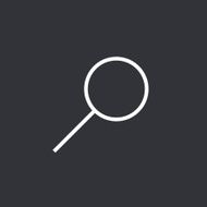Search modern minimal flat icon magnifier thin line vector symbol