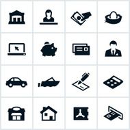 Black Banking Icons