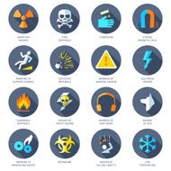 Hazard Icons Flat