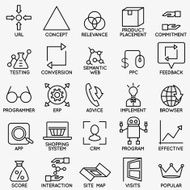 Set of seo and internet service icons - part 5