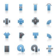 Blue Road Icons