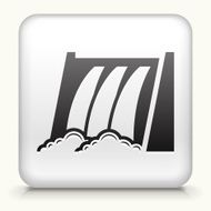 Square Button with Water Dam