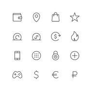 Outline ecommerce vector icons for web and mobile N2