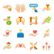 Donate And Giving Icon Set N2