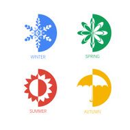 Four season illustration
