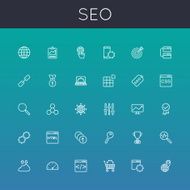 Vector SEO Line Icons