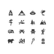 Camping and Outdoors Symbols