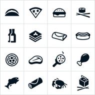 Black Ethnic Food Icons