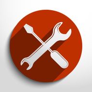 Vector repair web icon