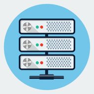 Vector server icon N2