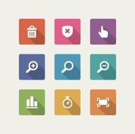 Flat vector icons concept N7