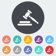 Auction flat icon