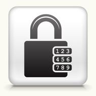 Square Button with Dial Security Lock