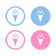 Vector ice cream icon Illustration EPS10