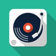 Turntable flat icon