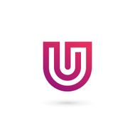 Letter U icon design template elements N2