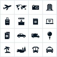 Vacations and Travel Icons