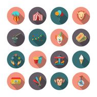 Set of Circus Flat Icons N2