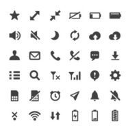 Phone Indicator Icons - Big Series