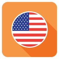 usa flat flag icon N2