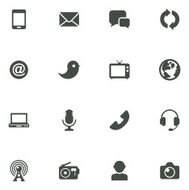 Communication and Media Icons N12