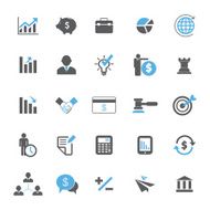 business and finance icon set N150