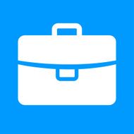 Briefcase icon vector illustration Flat design style