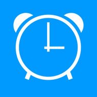clock icon vector illustration Flat design style