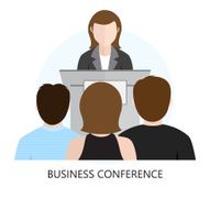 Conference Flat Design Icon N2