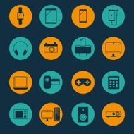 gadget and mobile device icon set vector illustration